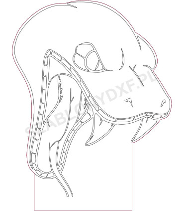 Lampa Plexa XVI | lampa LED plexi DXF