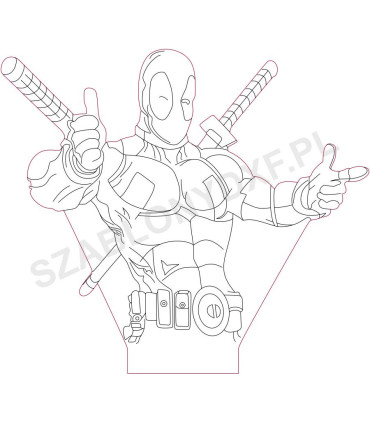 Lampa "Deadpool"