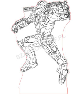Lampa "Robot" – plik cyfrowy DXF