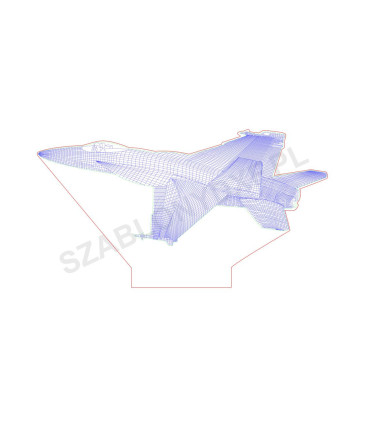 Lampa Myśliwiec | lampka LED DXF do cięcia laserem