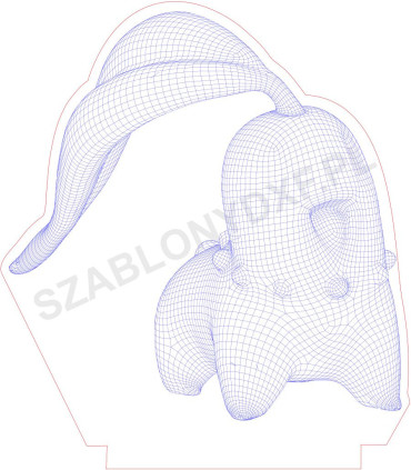 Lampa Zwierz | lampka LED DXF do cięcia laserem