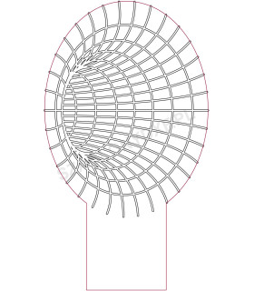 Lampa "Tunel" – plik cyfrowy DXF
