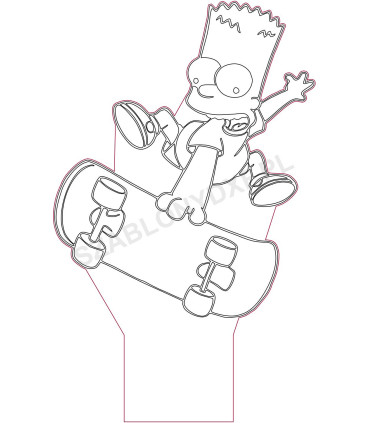 Lampa "Bart Simpson"