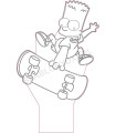 Lampa "Bart Simpson"
