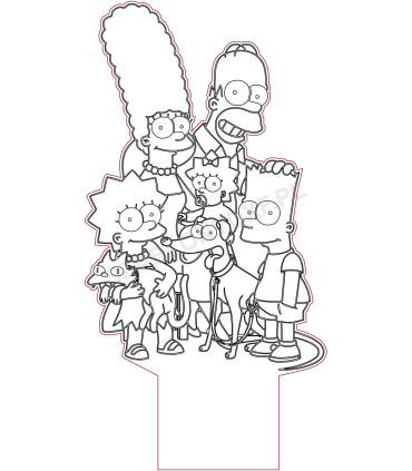 Lampa "Simpsonowie"