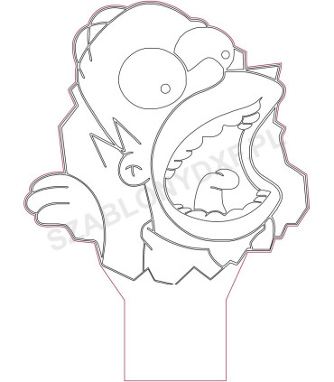 Lampa "Homer Simpson2"