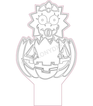Lampa "Maggie Simpson"
