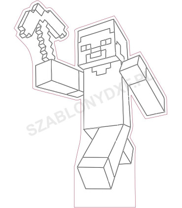 Lampa "Minecraft"