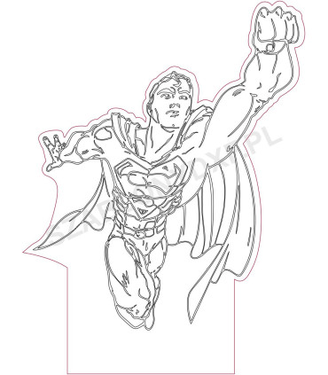 Lampa "Superman"