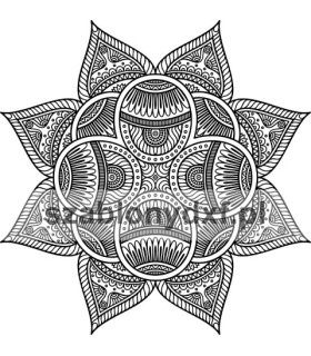 Mandala Indyjska2 – plik cyfrowy DXF