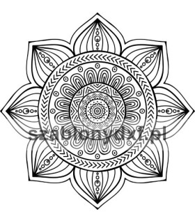 Mandala Indyjska3 – plik cyfrowy DXF