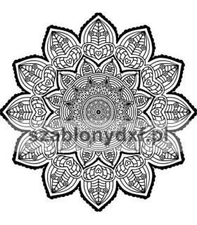 Mandala Indyjska6 – plik cyfrowy DXF