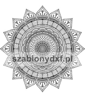 Mandala Indyjska7 – plik cyfrowy DXF