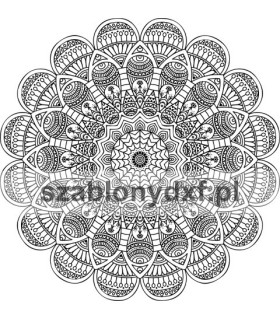 Mandala Indyjska8 – plik cyfrowy DXF