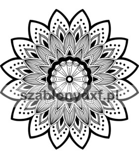 Mandala Indyjska9 – plik cyfrowy DXF