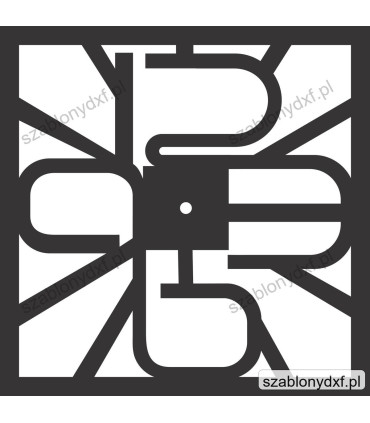 Zegar Modern III | zegar ścienny DXF CNC