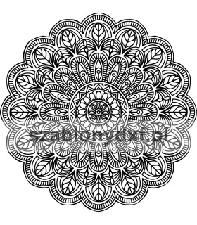 Mandala Indyjska77 – plik cyfrowy DXF