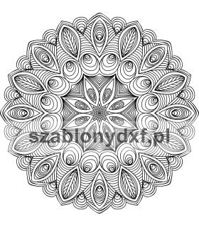 Mandala Indyjska86 – plik cyfrowy DXF