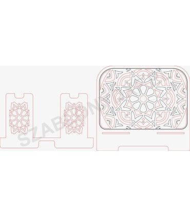 Podstawka Tablet IX | podstawka DXF CNC