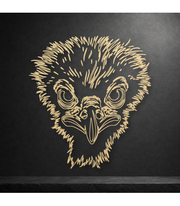 Dekoracja ażurowa Emu – DXF i SVG do CNC