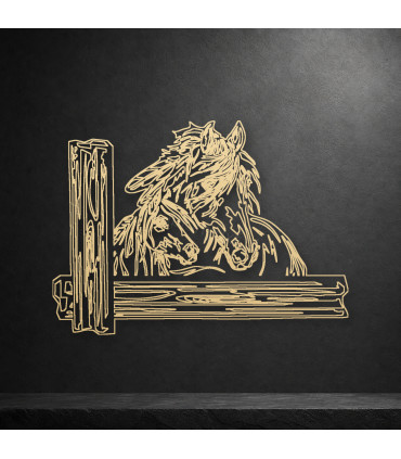 Dekoracja ażurowa Koń 02 – DXF i SVG do CNC