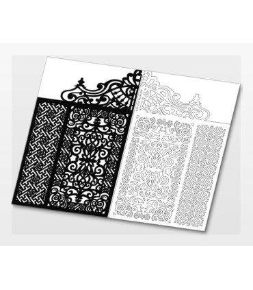 Brama wjazdowa 11 DXF – wzór CNC do edycji