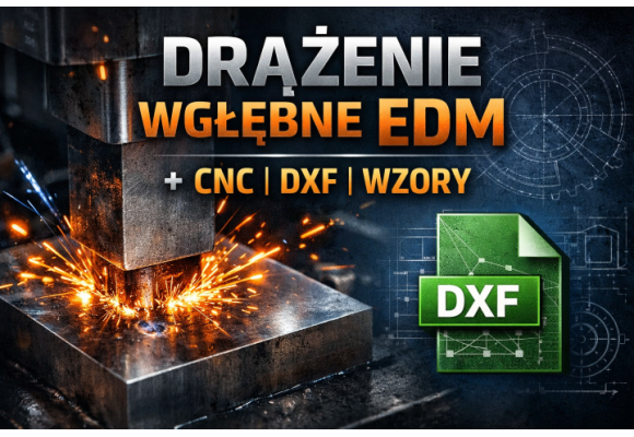 Drążenie wgłębne EDM – kompletny przewodnik + zastosowanie w CNC i plikach DXF