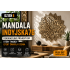 Mandala Indyjska76 DXF — dekoracja ścienna z efektem światła i cienia