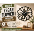 Zegar Flower I — kwiatowy projekt DXF do spokojnego i naturalnego wnętrza